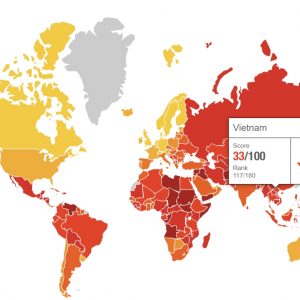 Sau chiến dịch „đốt lò“, Việt Nam bị tụt 10 bậc trong bảng xếp hạng về tham nhũng trên thế giới
